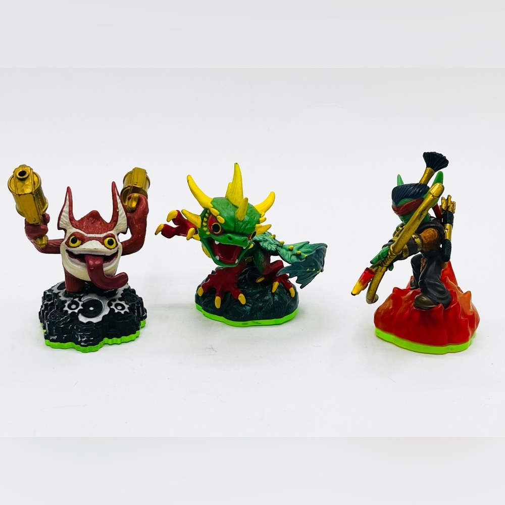 Lot Of 3 Activision Skylandersโ Action Figures Kids Toy 3"-5"T